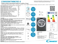 Pračka se sušičkou Candy CSWS596TWMCRE-S produktová karta